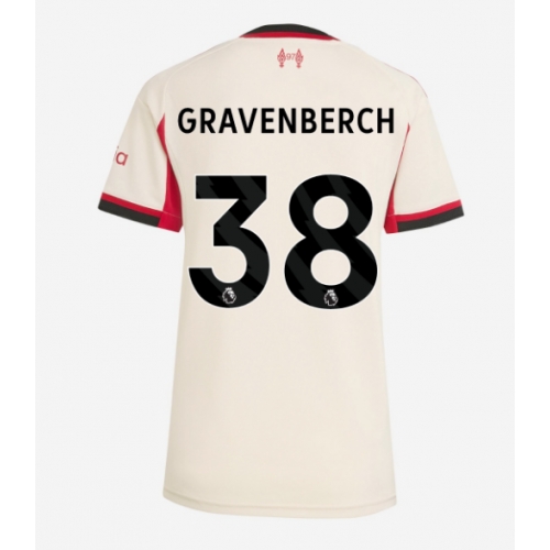 Billige Fotballdrakt Liverpool Ryan Gravenberch #38 Replika Bortedrakt Dame 2025-26 Kortermet Billige Fotballdrakt Liverpool Ryan Gravenberch #38 Replika Bortedrakt Dame 2025-26 Kortermet
